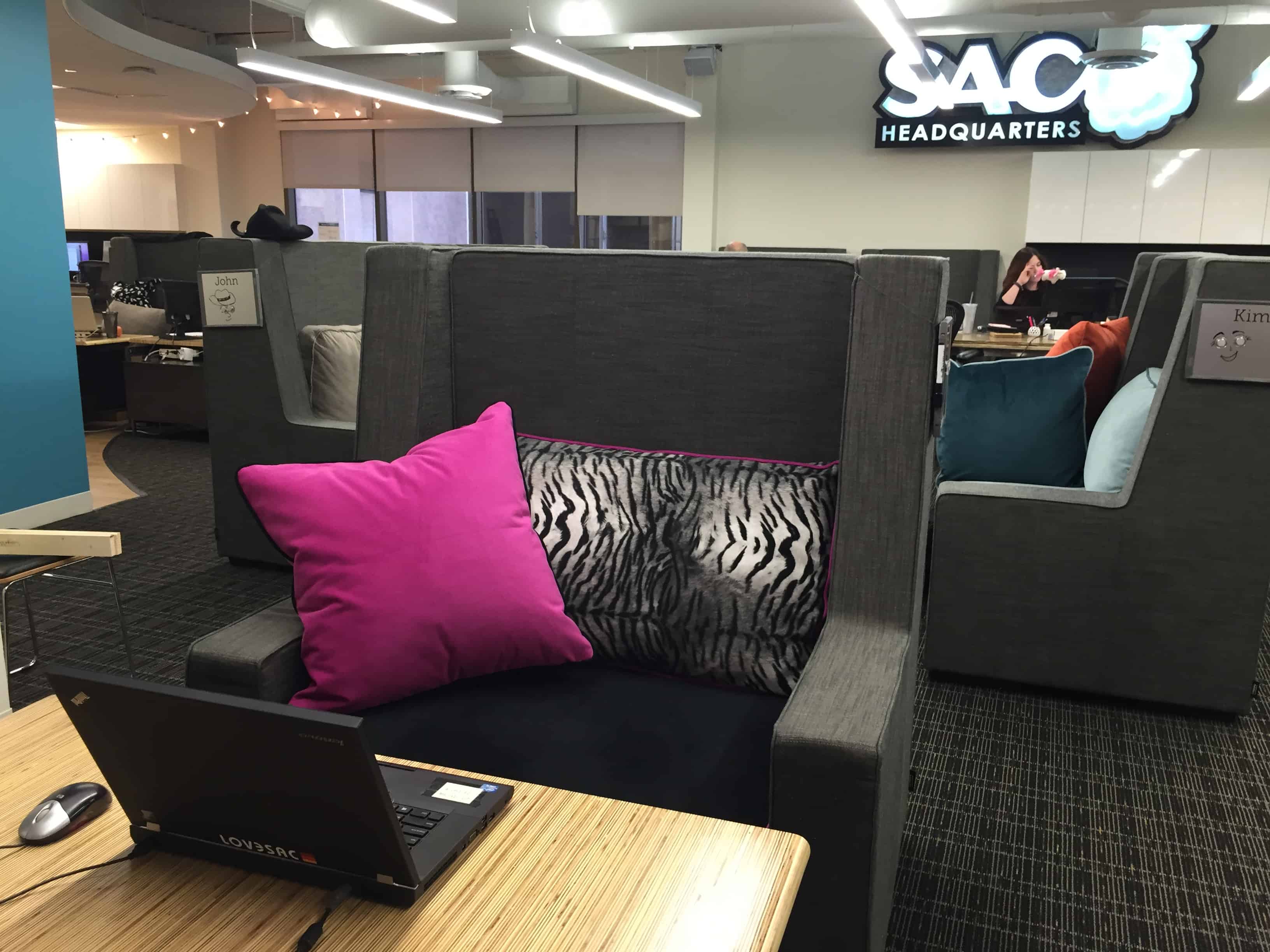 Sactionals workstation by Lovesac